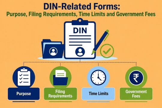 DIN-Related Forms: Purpose, Filing Requirements, Time Limits and Government Fees