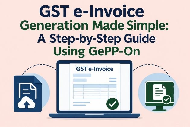 GST e-Invoice Generation using GePP-On